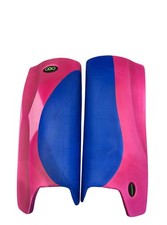 Obo Robo Hi-Rebound Leg Guards Large, Pink/Blue
