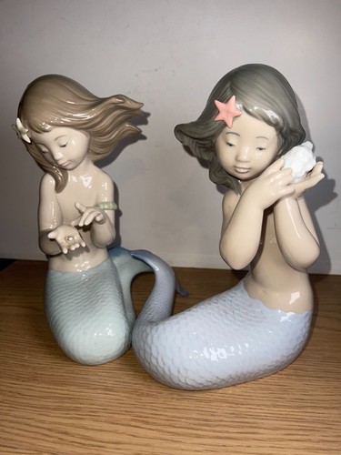 Pair lladro nao - a, mermaid