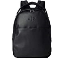 Armani Exchange Matte Faux Leather Mens Backpack - Black 00020
