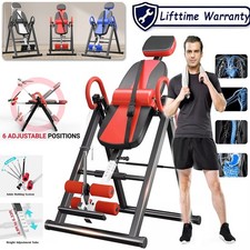 300lbs Heavy Duty Gravity Inversion Table Back Therapy Fitness Inverter Machine