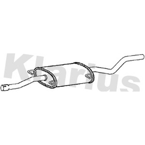 Centre exhaust box silencer - exhaust,
