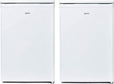 Freestanding Under Counter Larder Fridge & Freezer Set, White, Igenix IGFRW
