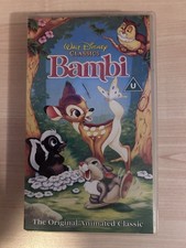 Bambi Disney Vintage VHS Video