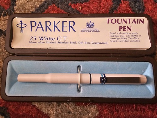 Parker white fountain pen - white,
