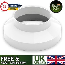 Ducting Pipe Reducer for Extractor Fan PVC 80 100 125 150 200mm 3" 4" 5" 6" 8"