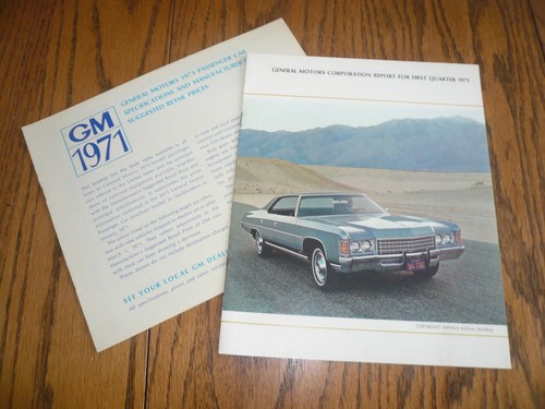 1971 general motors - 1st, qtr