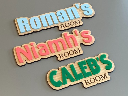 Personalised bedroom door - personalised,