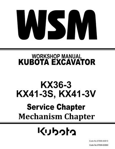 Kubota kx36 kx41 - kubota, kx41-3v