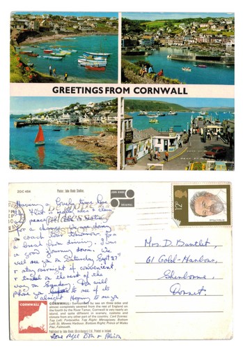 Vintage postcard greetings - postcard,