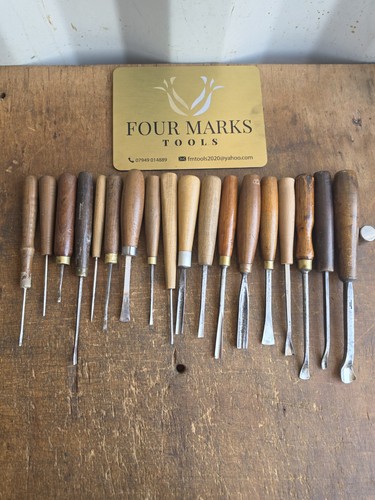 Wood carving chisels and - 18, x