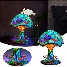 Mushroom Table Lamps Stained