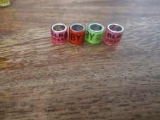 4 Racing Pigeon Rings - from Belarus -15 x2 22 23