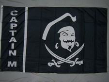  CAPTAIN M PIRATE FLAG 3X5ft