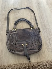 Chloe Marcie Bag- Dark Brown Suede. Sold As Seen.