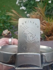 Vintage Greiling Zigaretten Pictorial Advertising Chrome Ashtray/Matchbox Holder