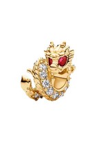 Chinese Gold Dragon Charm 925