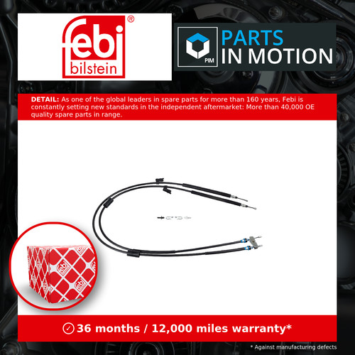 Handbrake cable rear left - handbrake,