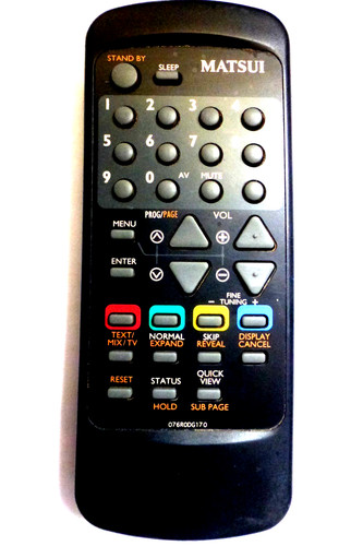 Matsui remote control - tv,