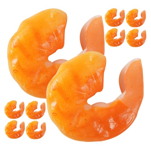 Pcs fake shrimp artificial - 10,