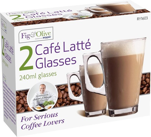Latte glasses pack - glasses,