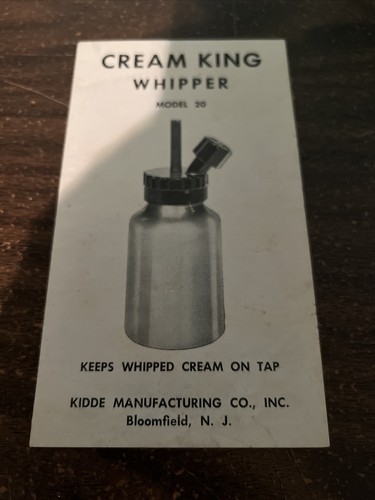 Bottle cream king whipper - king,