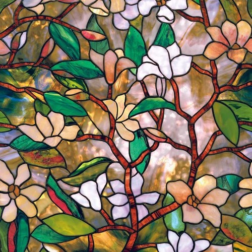 Floral privacy window film - privacy,