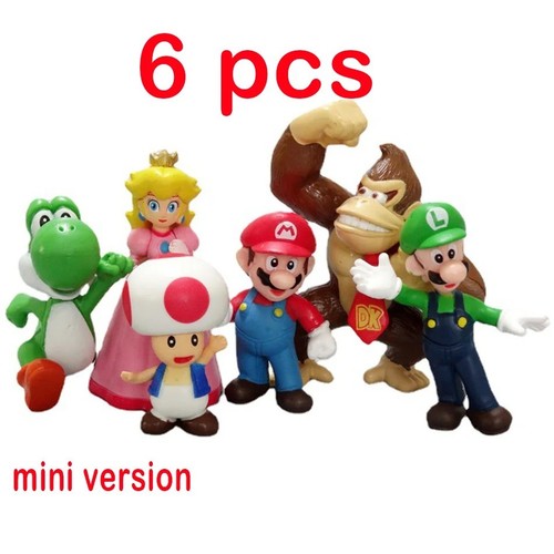 6pcs super mario bros - mario,