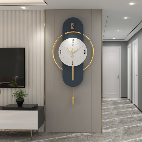Wall clock large midnight blue - clock,