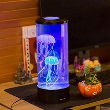 Jellyfish Lava Lamp, Aquarium Ocean Night Lights，7Colors LED Jellyfish Mood uk