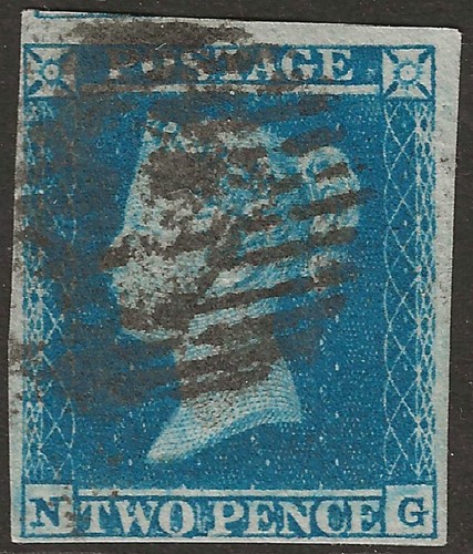 1849 two penny blue - two,