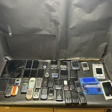 Job Lot 38 Iphone Samsung Blackberry Mobile Phones Gold Recovery Spares Repairs