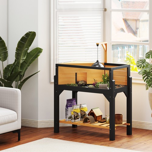 Pawhut wooden tortoise house - wooden,