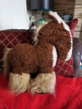 Vintage Plush Shire Horse 15" Aprox