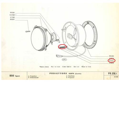 Original front headlight - original,