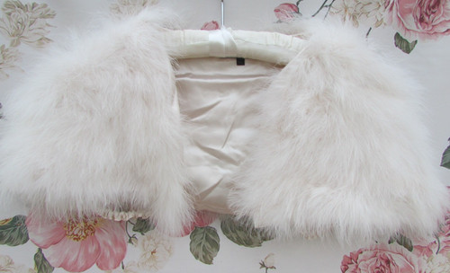 Blush cream soft feather fur - blush,
