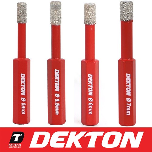 Brazed diamond hole drill tile - hole,