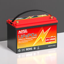 12V 100Ah LiFePO4 Battery Lithium Battery BMS RV Boat Motorhome Solar 15000+Cycle
