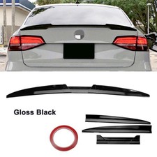 For VW Bora Saloon MK1 1J2 Gloss Black Rear Boot Spoiler Trunk Wing Lip Rubber