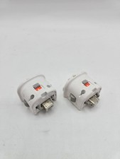 2x Official Nintendo Wii Motion Plus Adapters – White – Genuine – Tested 