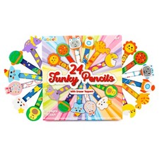 24 Kids Pencils and Eraser
