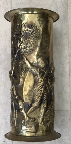 Vintage embossed brass - embossed,