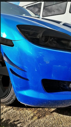 Mazda rx8 front bumper canards - front,