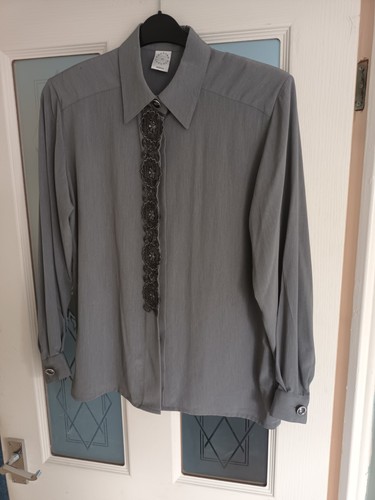 Ladies blouse sequin panel - sequin,