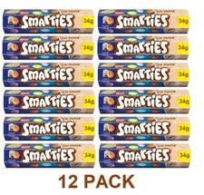 NESTLE SMARTIES TUBES 34G X 12 or 24 Tubes