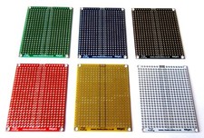 Double Sided 5x7cm PCB Copper Matrix Prototyping Stripboard Breadboard UK Seller