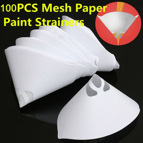100 pack paper paint strainers - paper,