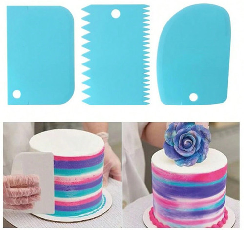 3pc cake decorating tools - cake,