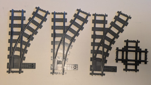 Lego train track switch point - switch,
