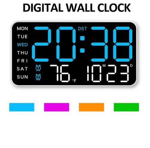 Desk wall clock digital alarm - clock,