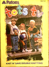Tots TV  Dolls Toys and Jumpers Knitting Pattern Booklet Patons 339